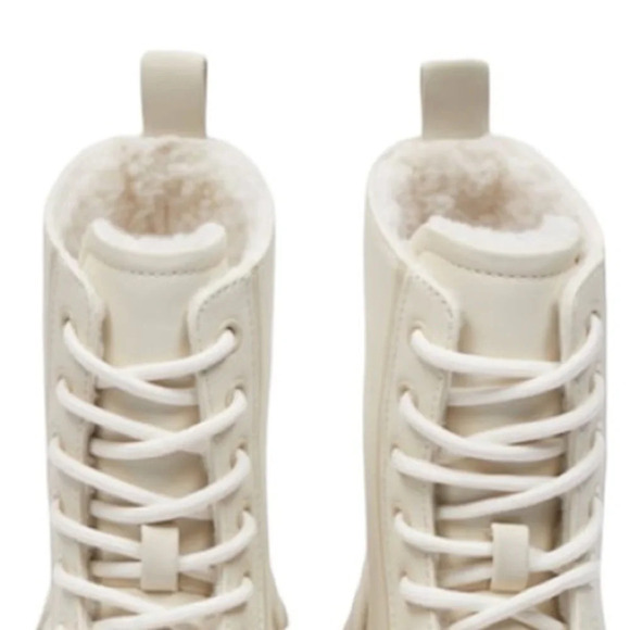 Zara Flat Lug Shearling Lined Rain Boots Size 44 - Picture 10 of 14